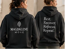Black MAGDALENE MOVE performance hoodie